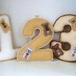 Teddy Bear Felt Number Deco..